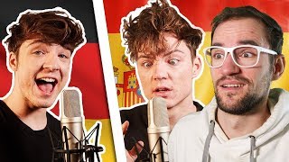 UNSERE SONGS auf SPANISCH 😱🇪🇸  DieLochis  REACTION [upl. by Nibur]