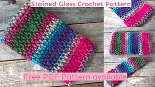 Make Stained Glass Ear Warmer Crochet Pattern Easy Quick Pattern [upl. by Ispep939]