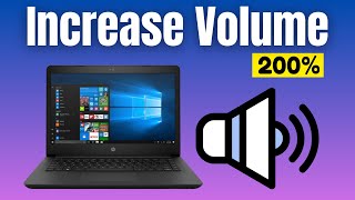 Increase Laptop Speaker Sound Upto 200 in Windows 10 [upl. by Esiole387]