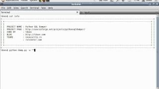 Python SQL Dumper  How to make a SQL injection into POST parameters [upl. by Gladdy]