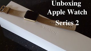 UNBOXING Apple Watch Series 2 Gold 42 mm Full HD [upl. by Atnaloj]