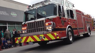 Newmarket Santa Claus Parade 2014 Fire trucks and more [upl. by Trin]