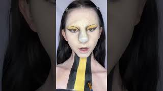 Hufflepuff Makeup🦡💛 harrypotter hufflepuff makeuptrends makeuptutorial creativemakeup [upl. by Yleoj]