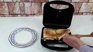 Sandwichera Tostadora Eléctrica Panini Winco W018 [upl. by Niloc]