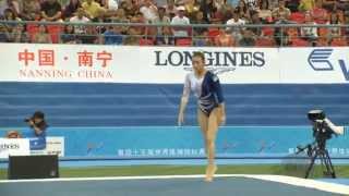 YUN Narae KOR – 2014 Artistic Worlds Nanning CHN – Qualifications Floor [upl. by Hum]