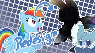 Redesigning RainbowDash from MLP Speedpaints  Commentary [upl. by Tyrrell]