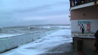 Westward Ho High Tide 2014  Floods [upl. by Kappel]