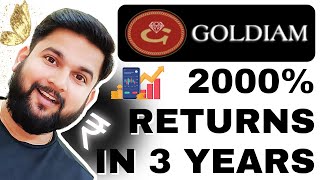 Goldiam International Share Multibagger Returns in Last 3 Years  2000 Returns in 3 Years  Durgesh [upl. by Salomi]