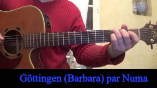 Göttingen Barbara reprise guitare voix Cover 1964 [upl. by Eceinhoj]