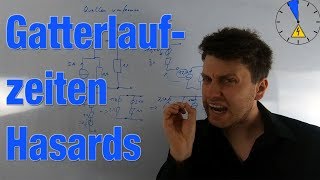 Gatterlaufzeiten Logikschaltungen Hasards Digitaltechnik [upl. by Bonar]