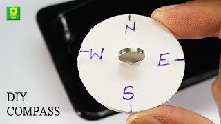 How to make a Magnetic Compass at Home  DIY Compass [upl. by Brocklin]