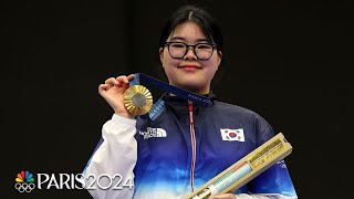 South Korea claims shooting gold after recordsetting day  Paris Olympics  NBC Sports [upl. by Saks]