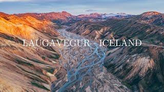 The Laugavegur Trail from the sky  Iceland [upl. by Beattie]