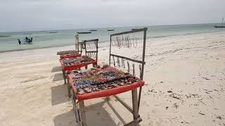 Zanzibar Jambiani beach walking tour [upl. by Ldnek]