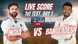 India vs Bangladesh 1st Test Match Day 1 Highlights Ashwin Century Jadeja Fightback Put Ind Ahead [upl. by Ahsinut]