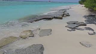 Maldives Hondaafushi Resort 3 miles Beach Walk  Short Version [upl. by Adhern]