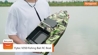 Flytec V050 RTR 24G Fishing Bait RC Boat  Shop on Banggood [upl. by Avlis677]