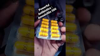 Powerful Antibiotic  Amoxicillin Capsule 500250mg  How to USE  trending shorts amoxicillin [upl. by Nahtanha]