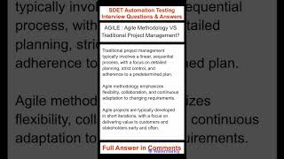 AGILE  How is Agile methodology different from traditional project management [upl. by Iztim105]