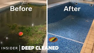 How An Abandoned Indoor Pool Is Deep Cleaned  Deep Cleaned  Insider [upl. by Jerry]