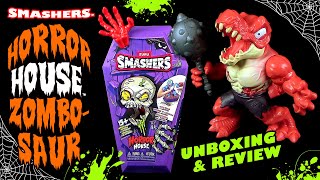 Zuru ® Smashers  Horror House  Dino Zombie Zombosaur  Unboxing amp Review  WOW   Mini Rant [upl. by Ellimac]