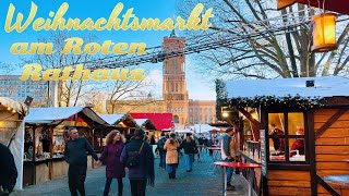 Berliner Weihnachtsmarkt am Roten Rathaus 2023  Christmas market at the Red Town Hall Berlin 2023 [upl. by Notlef328]