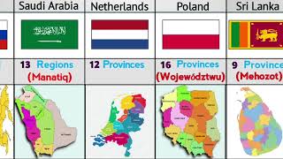 Administrative Division by Country Comparison With Map [upl. by Nire]