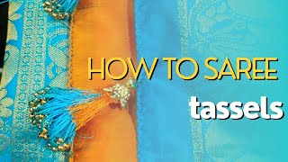 How to saree tasselssaree kuchulu veyadam elaMee Anukutti MeeAnukutti [upl. by Quinton]