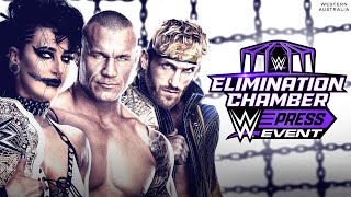 WWE Elimination Chamber Press Event Feb 22 2024 [upl. by Stark]