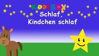 Schlaf Kindlein schlaf  Kinderlieder zum Mitsingen  KIDDYBOXTV [upl. by Doralia644]