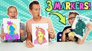 3 MARKER CHALLENGE w our DAD Part 2 [upl. by Nefen]