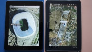 Samsung Galaxy Note 101 vs iPad 3  Teil 3  Maps vs Karten [upl. by Hgiel914]