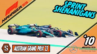 F1 Manager 2023 Mercedes  Episode 10  Sprint Shenanigans Austria 23 [upl. by Tanhya]