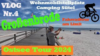 Vlog4 🇩🇪Ostsee Stellplatztipp bei GroßenbrodeDame Reifenschaden und gefährliche Radtour Steilküste [upl. by Ravens713]