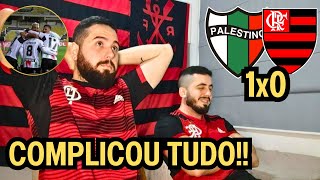 REACT MELHORES MOMENTOS PALESTINO 1X0 FLAMENGO  RISCOS DE ELIMINAÇÃO NA PRIMEIRA FASE DA LIBERTA [upl. by Kcirdnek]