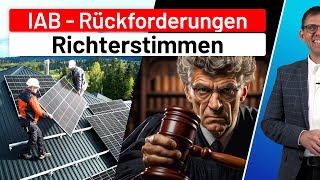 Photovoltaik  Finanzgerichte amp Richterstimmen zur Rückgängigmachung von Investitionsabzugsbeträgen [upl. by Naeruat269]