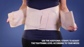 Thuasne  Dynacross Activity Lumbar belt  Fitting Video [upl. by Pittman]