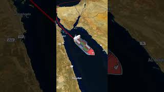 Israel to Yemen cargo ship route cargoship 10millionveiws foryourpage viralshort [upl. by Ayita382]