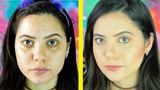 COMO CUBRIR OJERAS OSCURAS Y MANCHAS  NUEVOS CORRECTORES LA GIRL  MARYMASSMAKEUP [upl. by Erbma]