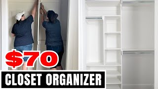 How To Build SIMPLE and CHEAP DIY Closet Organizers for 70 [upl. by Kelcy722]