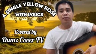 A SINGLE YELLOW ROSE with lyrics Covered by Dumz cover TV [upl. by Nimref688]