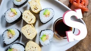 Tempura Prawn Sushi Recipe  SORTED [upl. by Iveson]