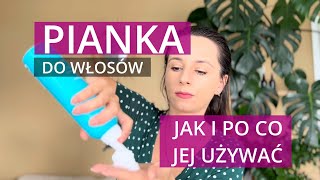 Pianka do włosów  jak jej używać Jakie daje efekty [upl. by Matias]