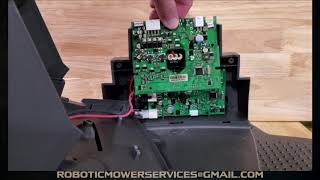 How to replace the circuit board in a 300 400 and 500 series Husqvarna Automower Charging Station [upl. by Ahsetal]