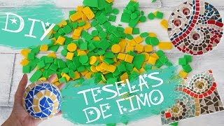 DIY  Teselas de Fimo para crear tus propios mosaicos [upl. by Ethben922]