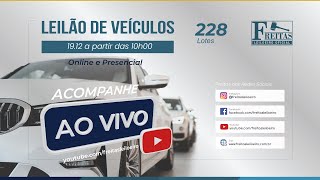 AO VIVO  Leilão Online de Veículos  Freitas Leiloeiro 19122023 [upl. by Donoho]