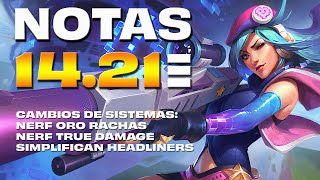 TFT NERF Open Fort amp Cambios a Headliners  Parche 141 [upl. by Bonucci]