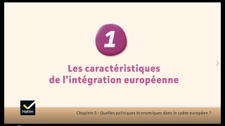 SES cours de Tle  les caractéristiques de lintégration européenne [upl. by Ahseenyt889]