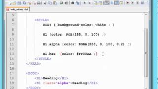 Web Color Values [upl. by Gauldin663]