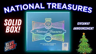 2023 Panini National Treasures Collegiate Football Hobby Box  500 Per Box [upl. by Anaerol399]